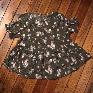 Floral Peplum Top
